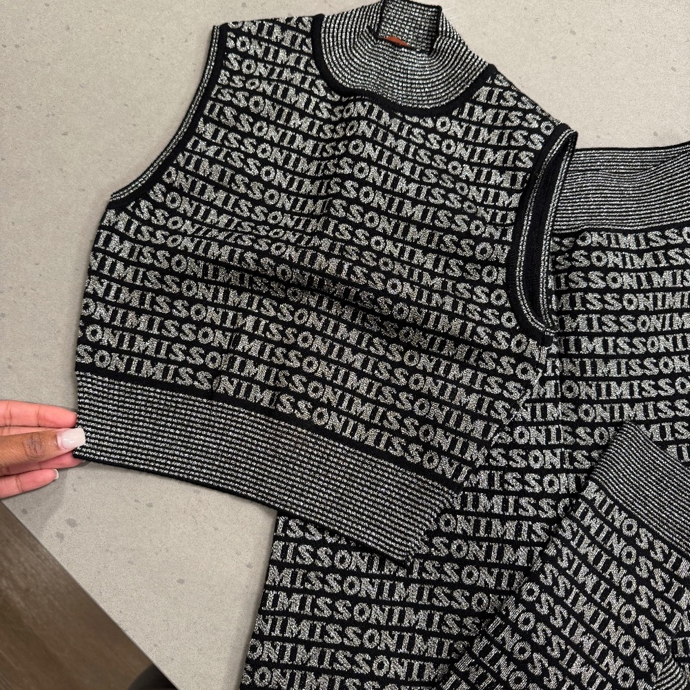 Missoni logo-print knitted legging and top
